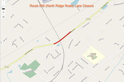 Road Work SR563 Starts May 11