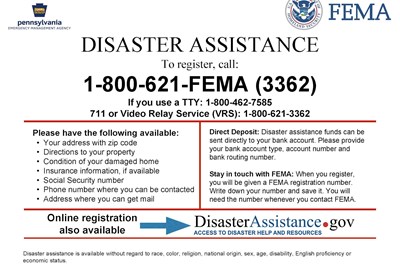 Disaster Assistance - Remnants of Hurricane Ida
