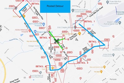 Old Bethlehem Pike Road Closure