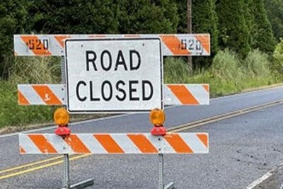 Road Closure Ridge Road (SR 563)